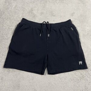 Ryker Shorts Mens XL Black Sweat Cotton Merino Wool Lined Gym Athletic Training